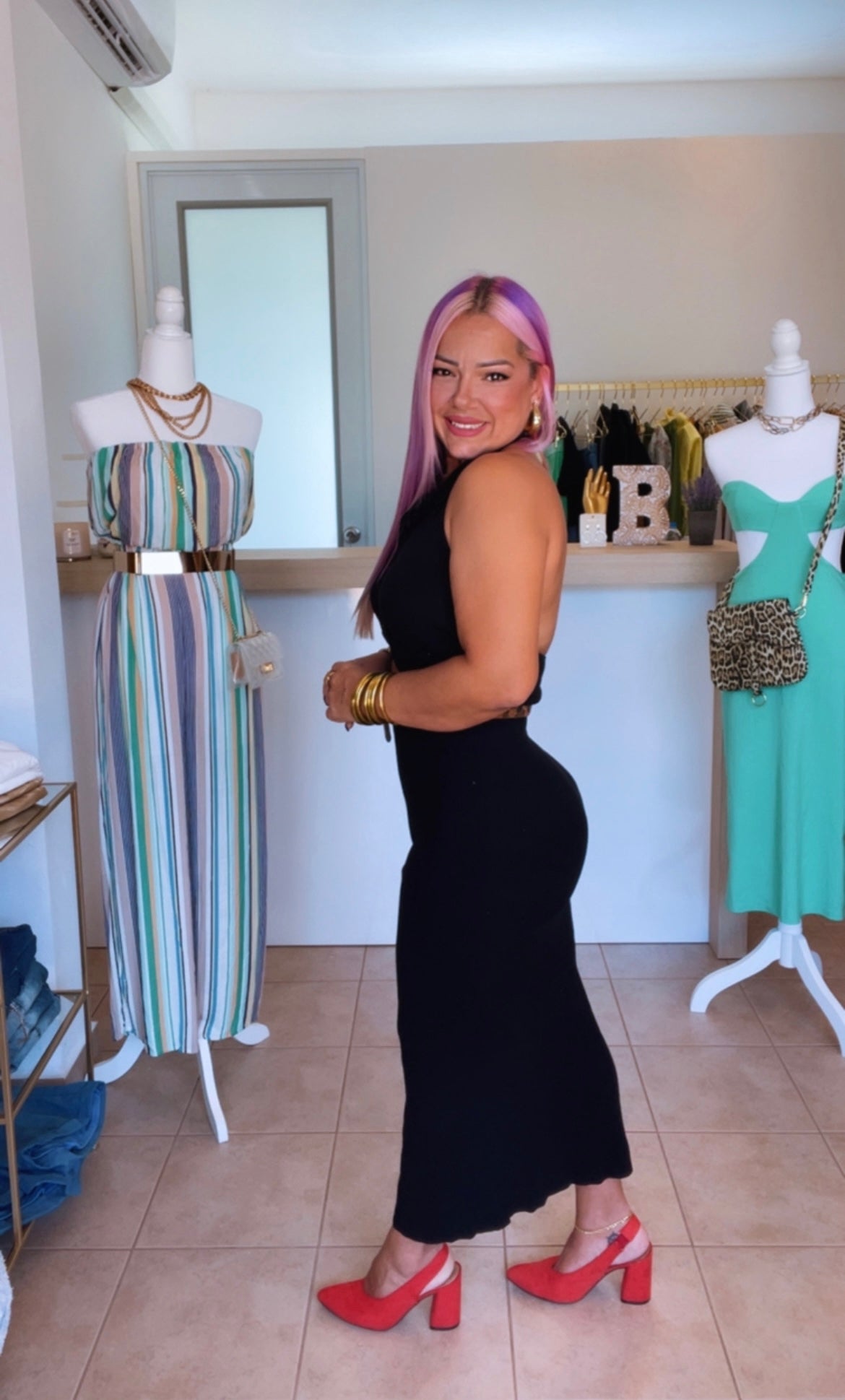 Knit Midi Dress