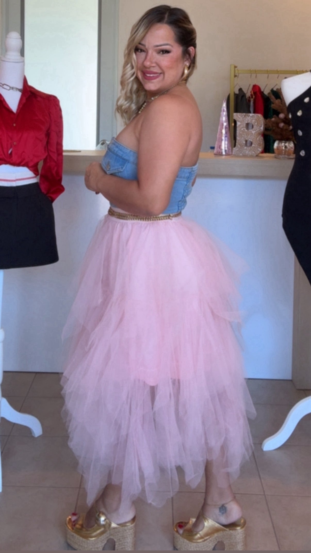 Pink Tulle Skirt