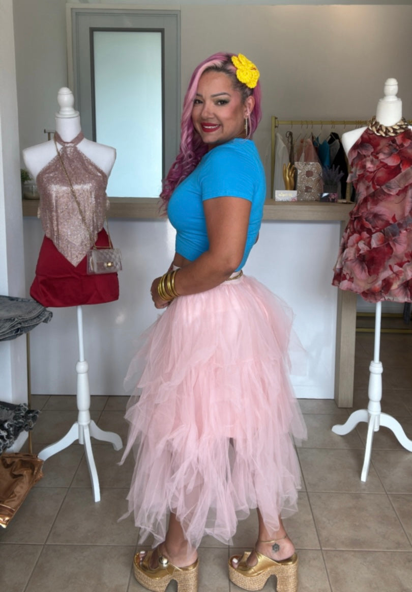 Pink Tulle Skirt
