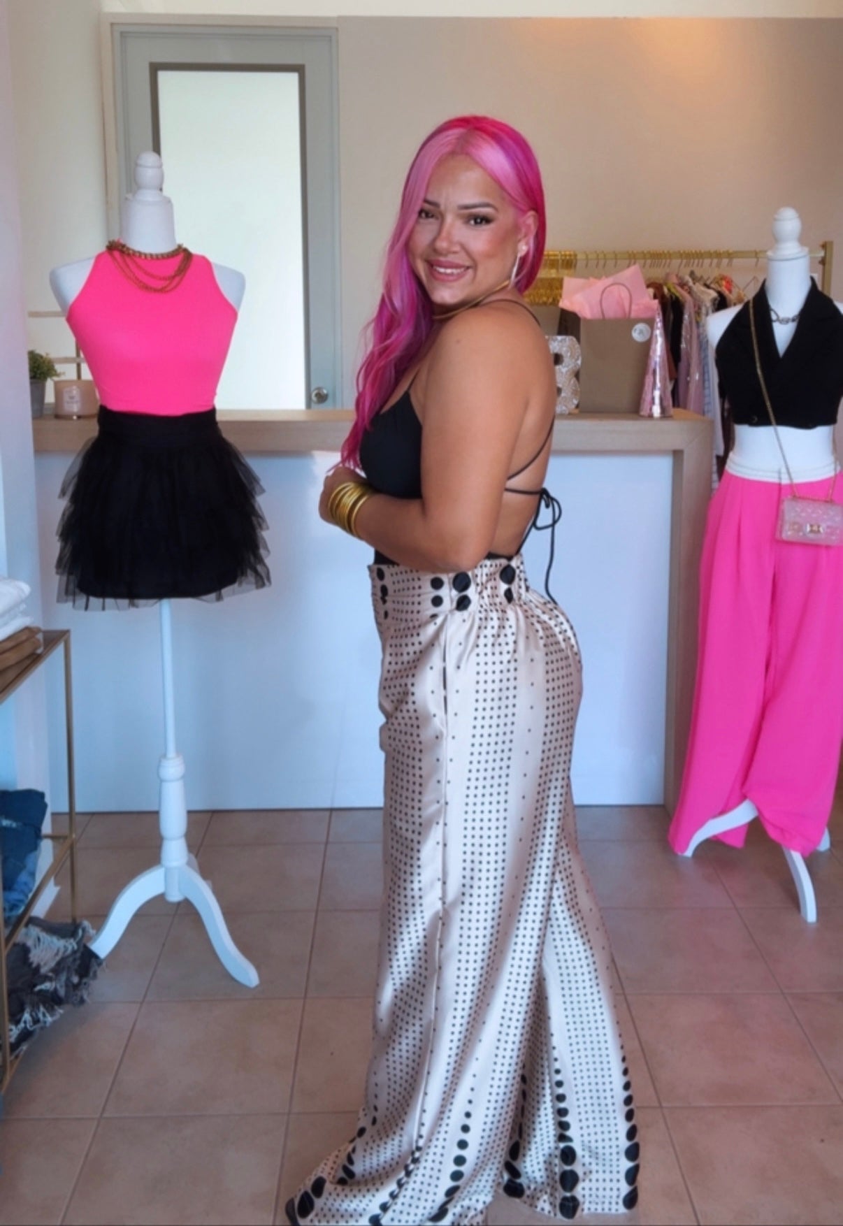 Silk Dots Pants