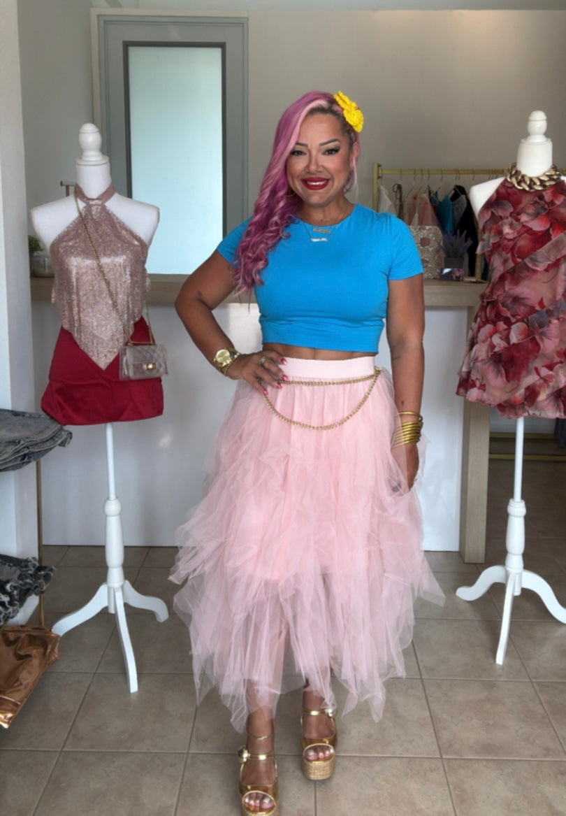 Pink Tulle Skirt
