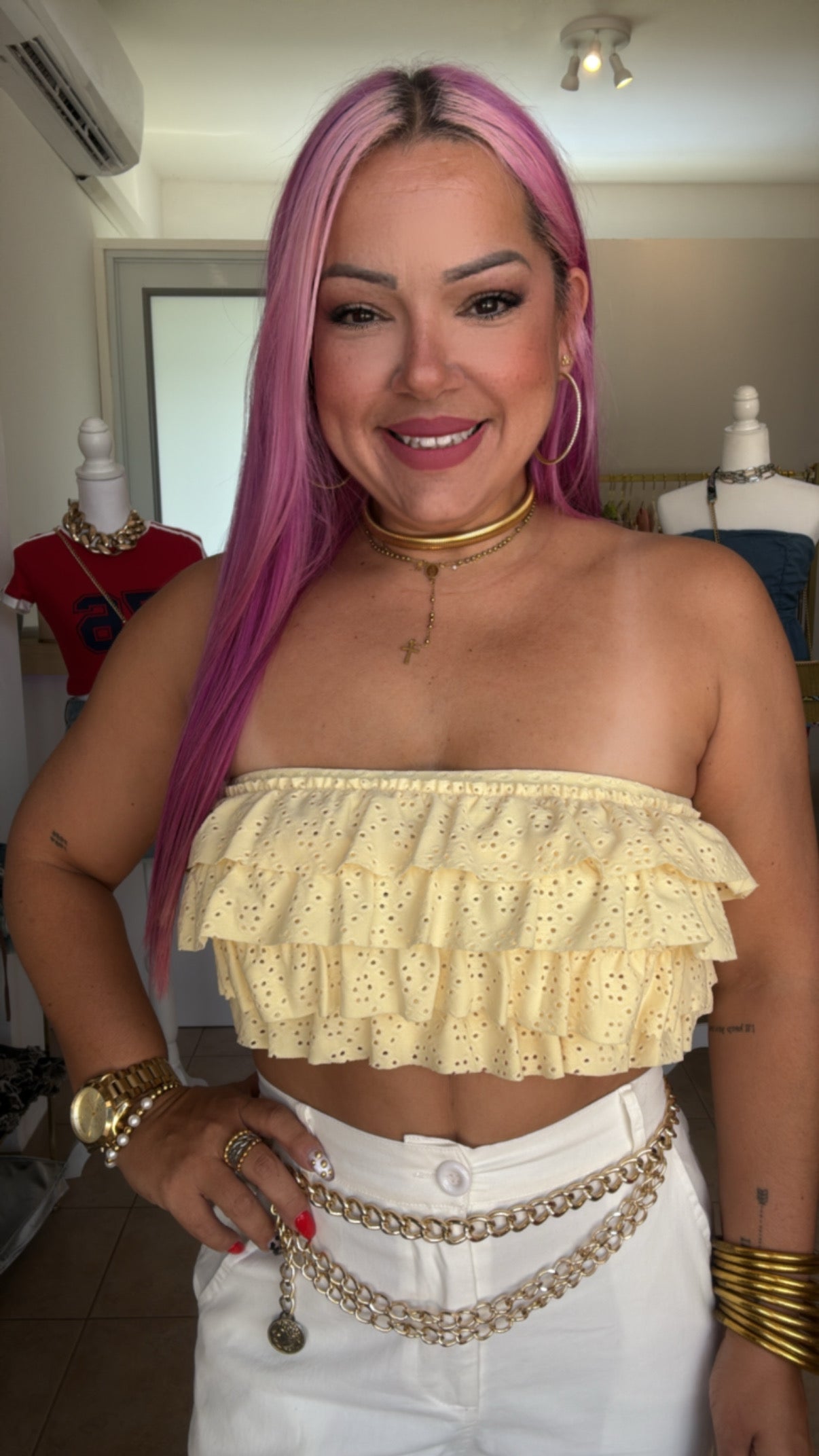 Ruffles Bandeau Top