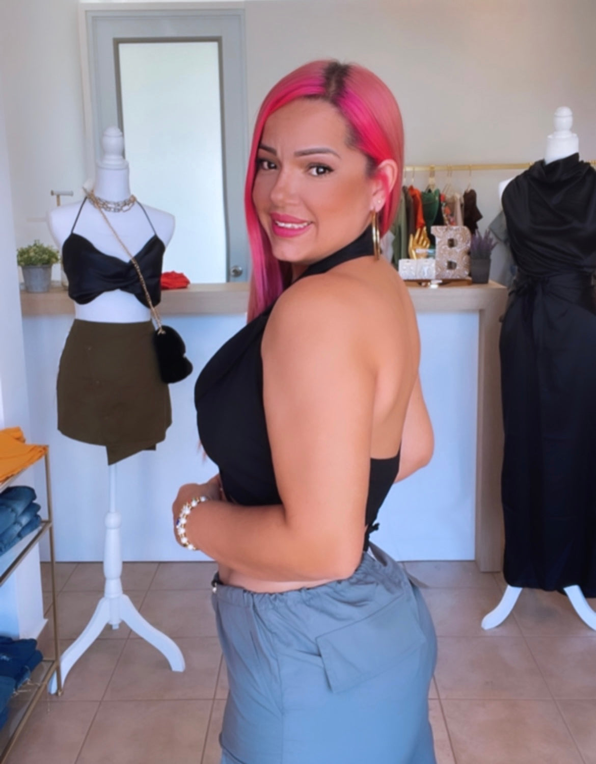 Collar Wrap Top