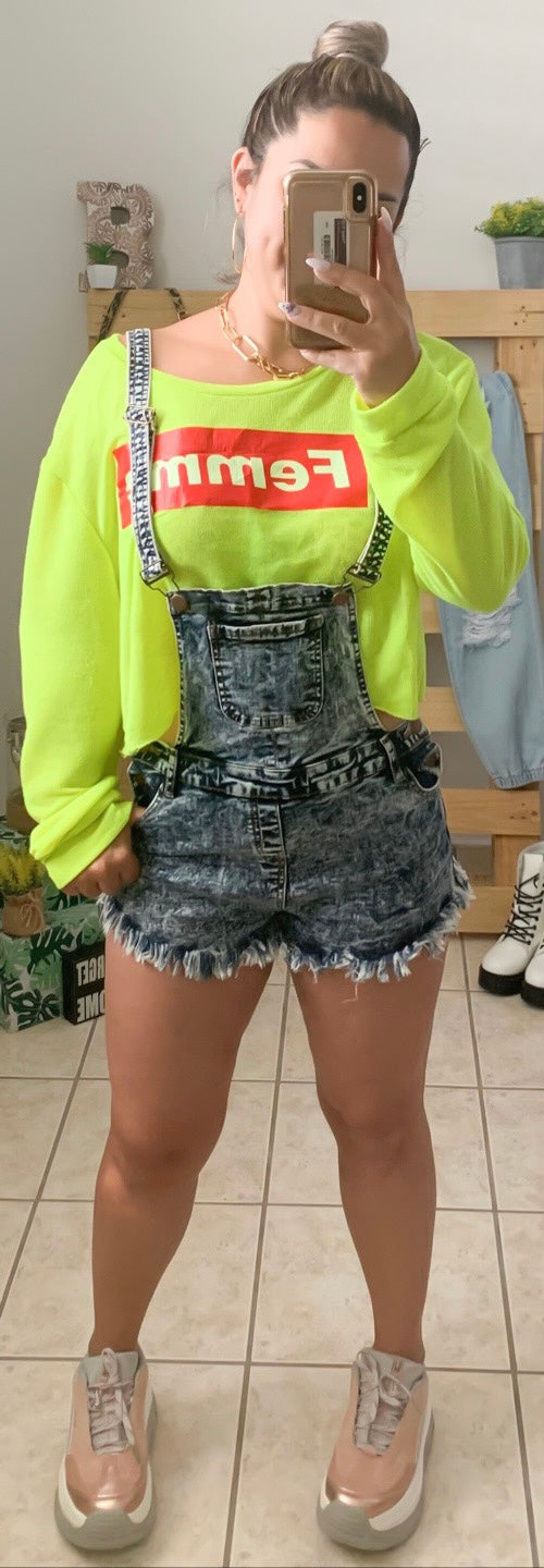 Acid Denim Overall