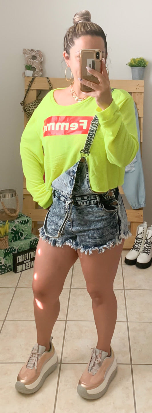 Acid Denim Overall
