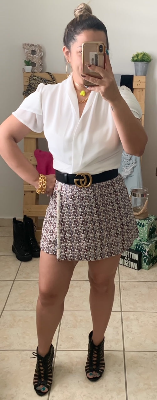 Plaid Rainbow Skirt