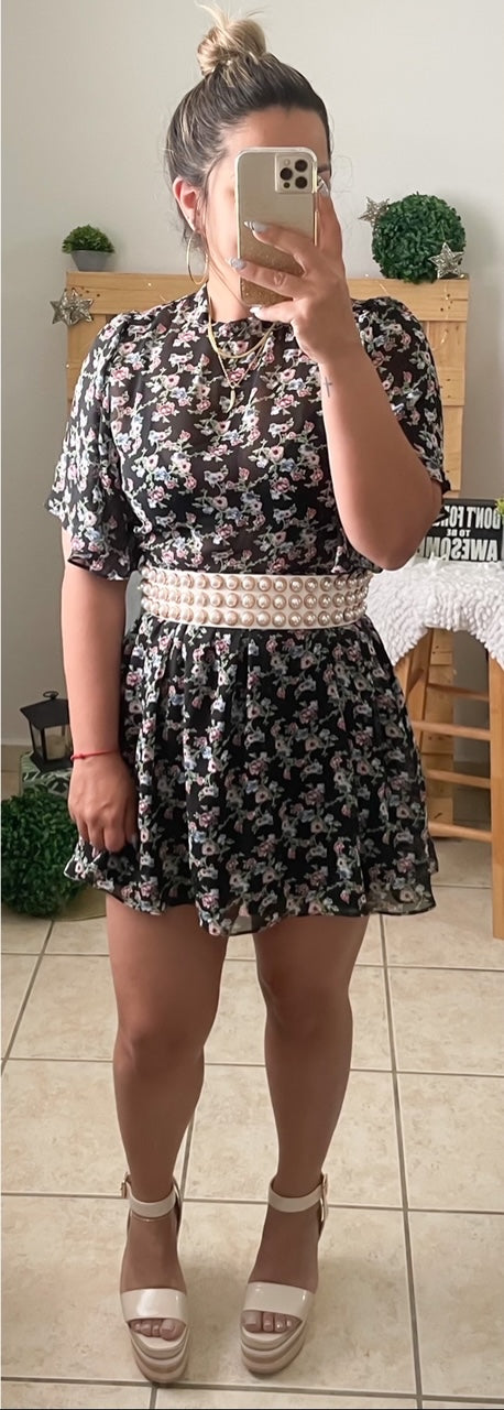 Midnight Floral Dress