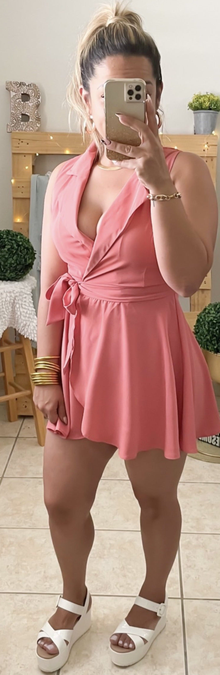 Dusty Pink Romper