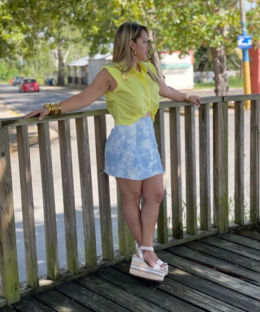 Padded Button Top
