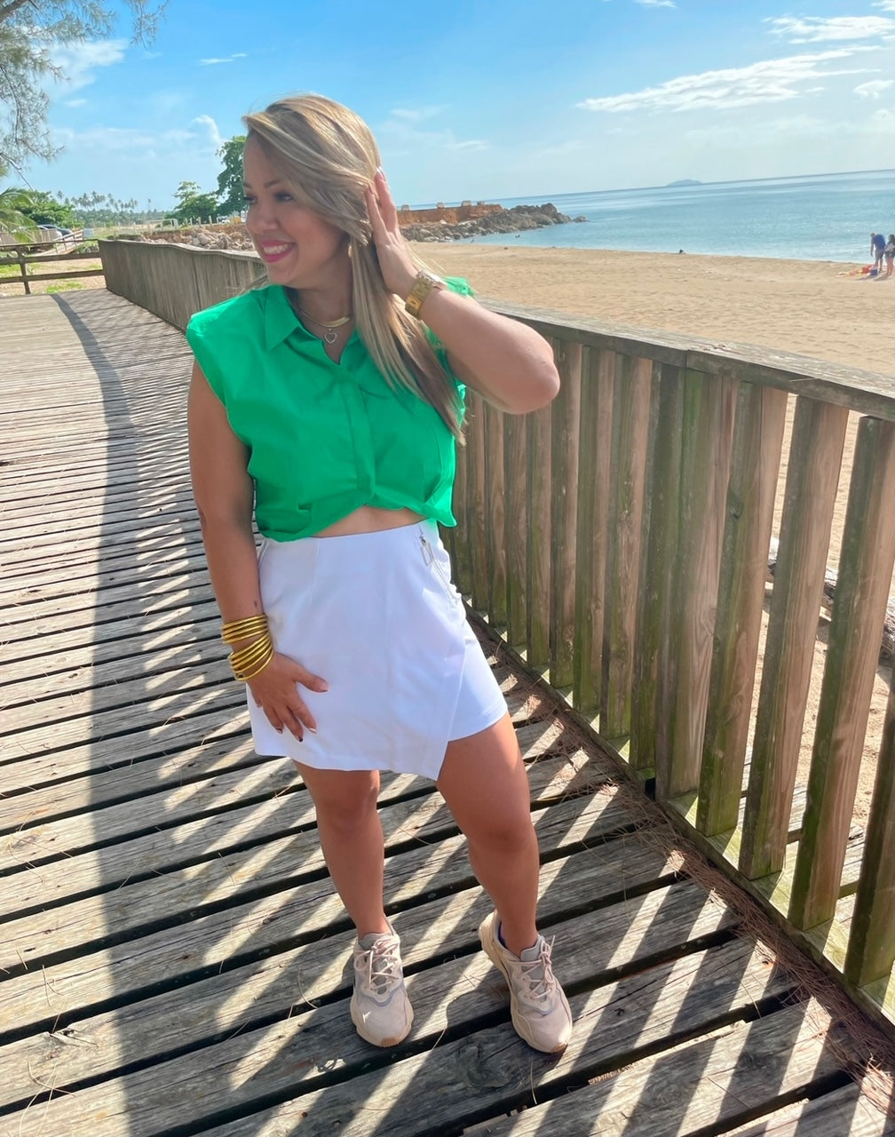 Padded Button Top