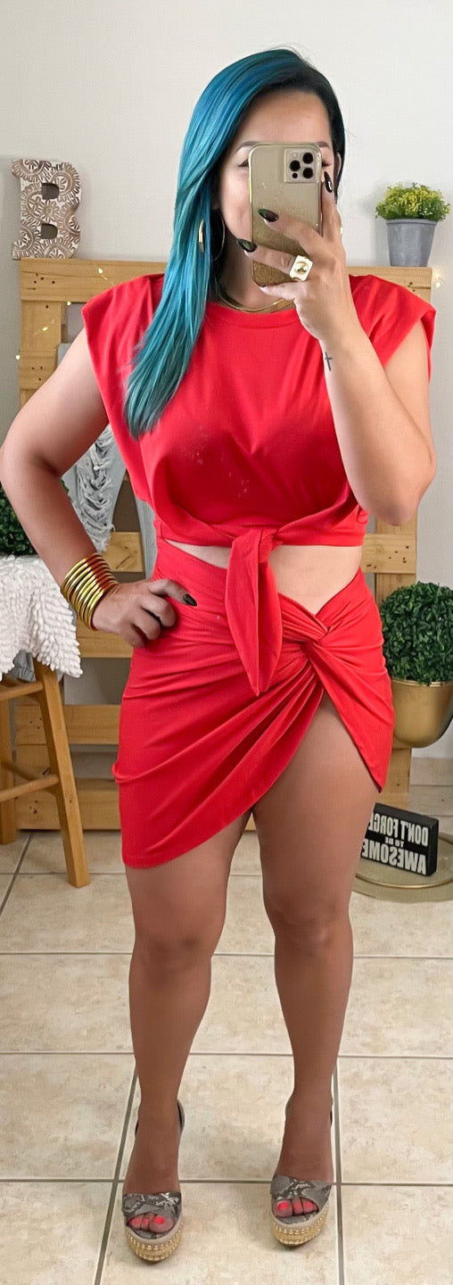 Scarlet Skirt Set