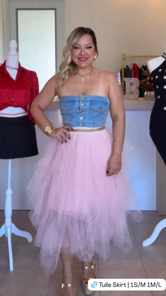 Pink Tulle Skirt