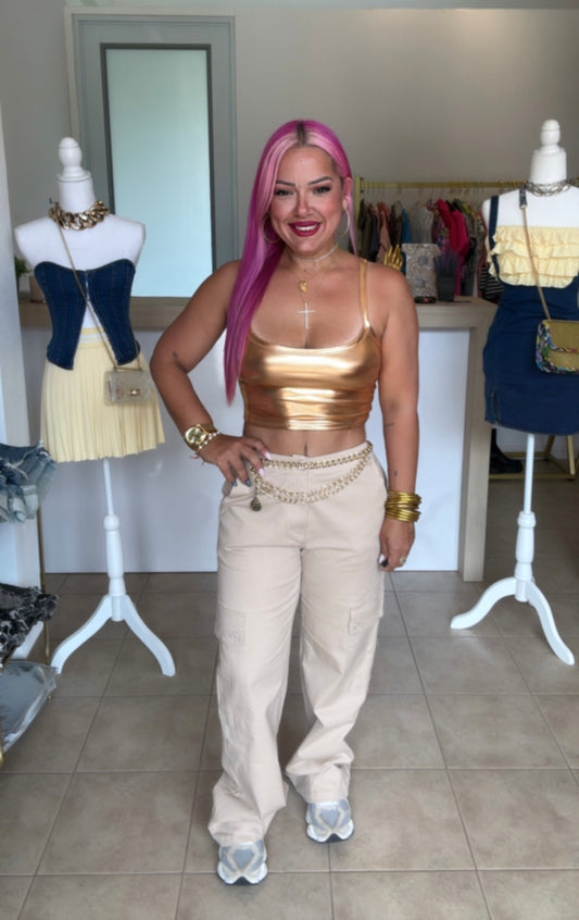Taupe Twill Pants