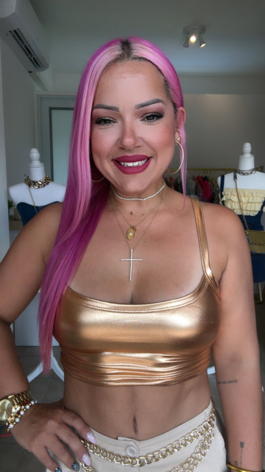 Copper Crop Top