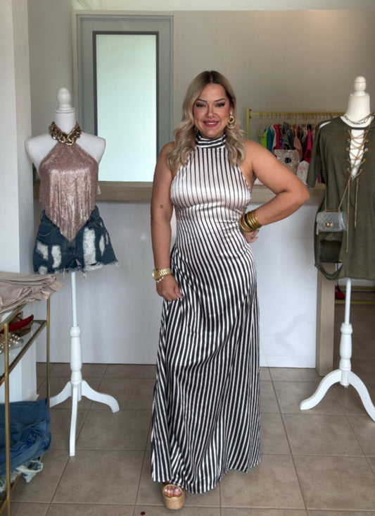 Satin Maxi Dress