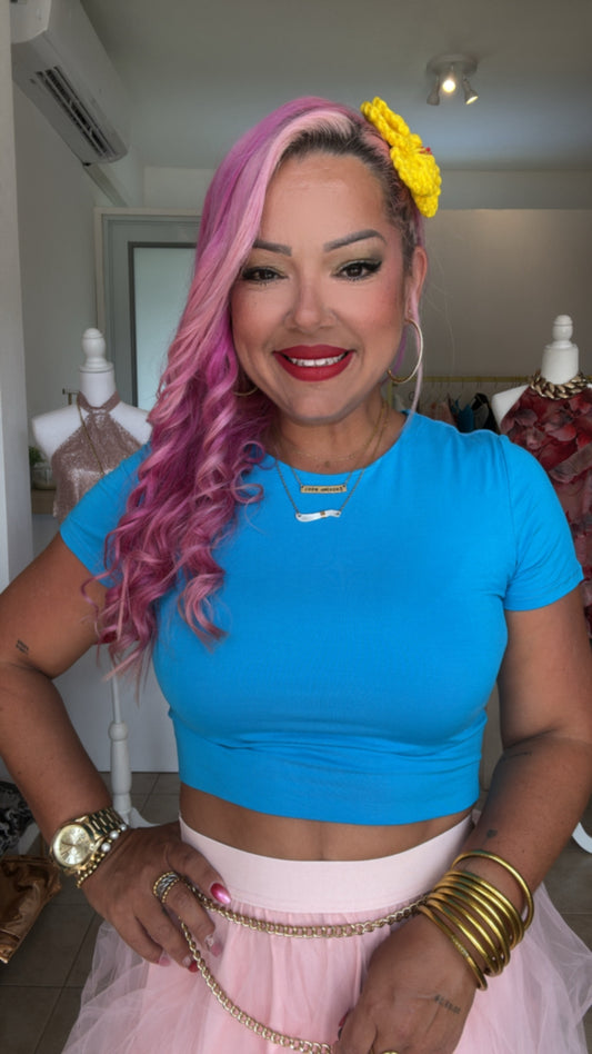 Blue Basic Top