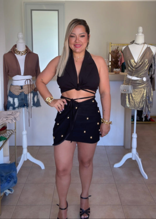 Black Beads Skirt