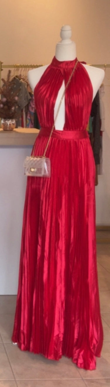 Scarlet Halter Maxi