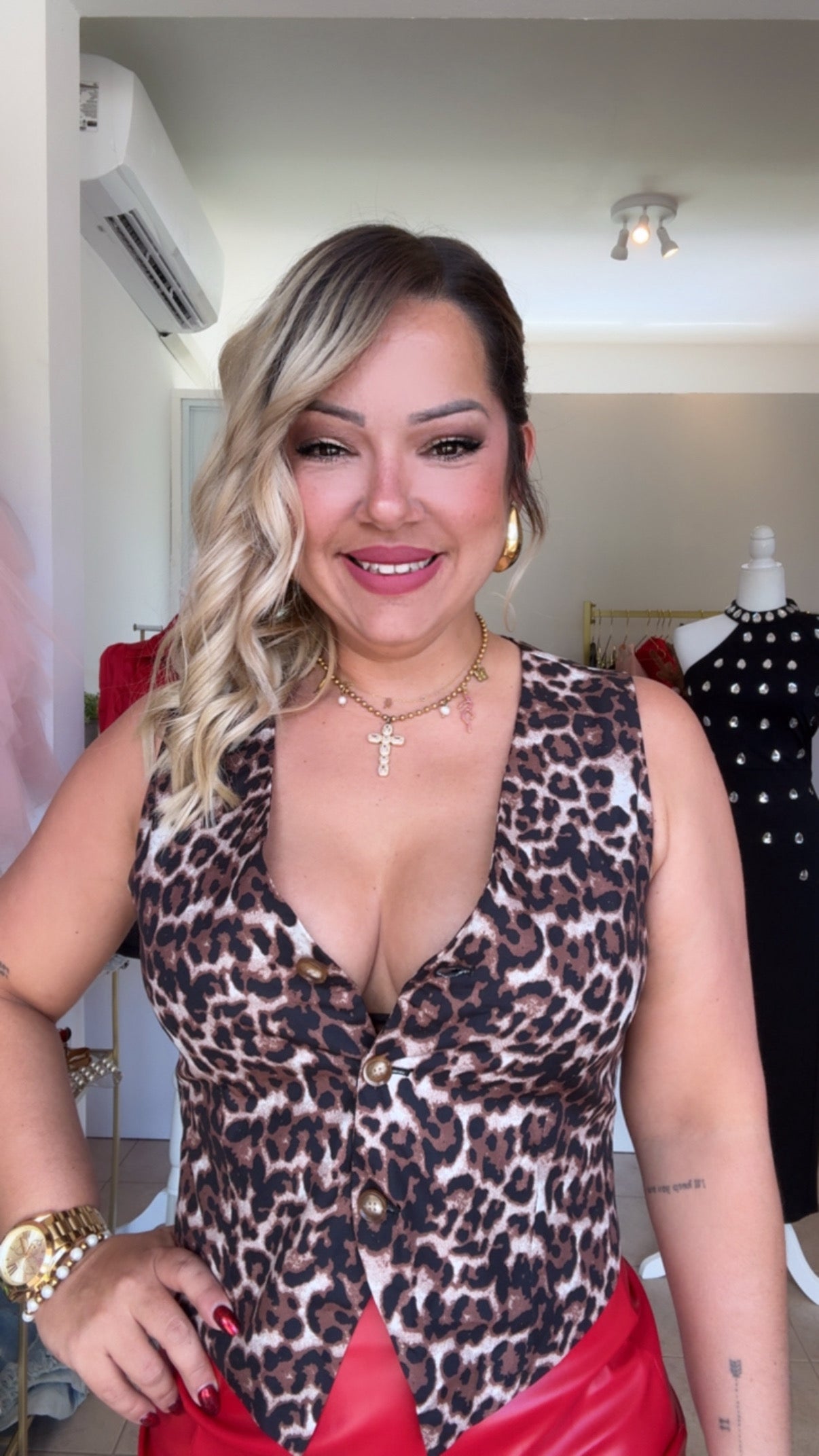Animal Print Vest
