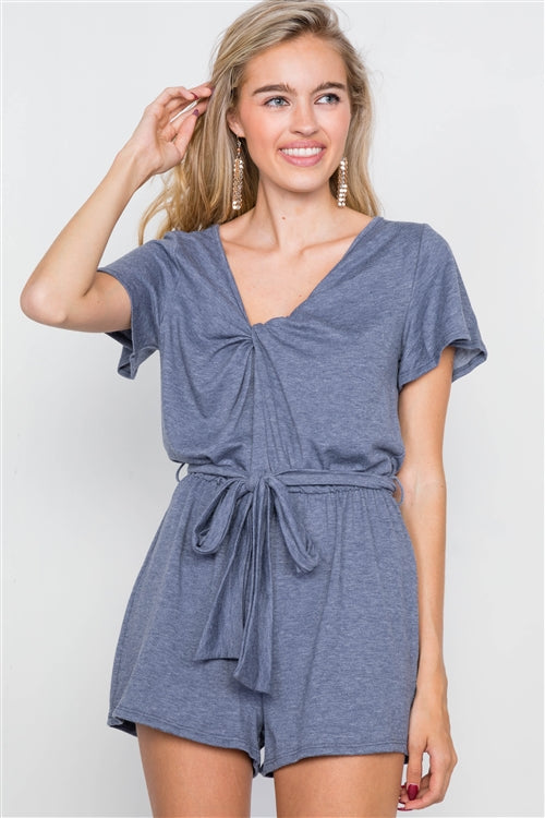 Navy Blue Romper