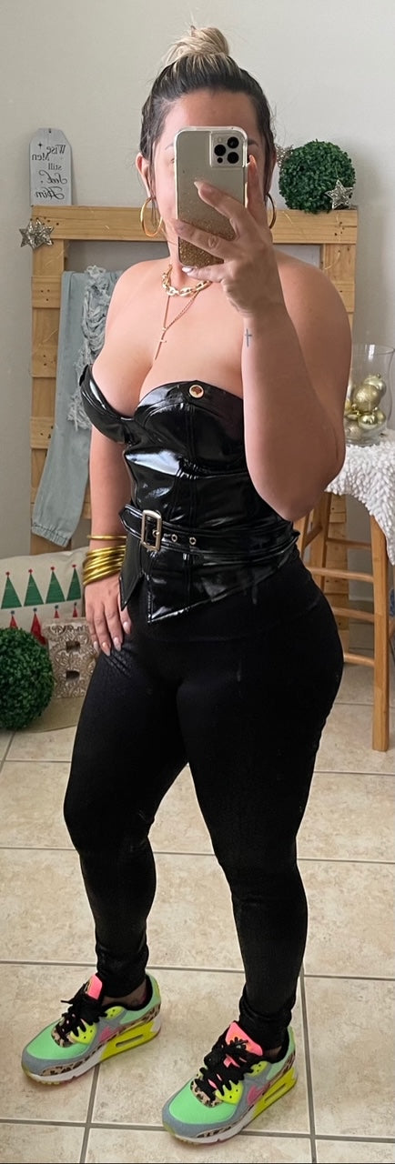 Leather Belted Corset