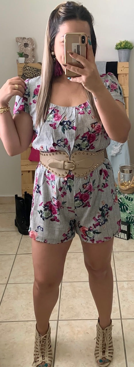 Multi Floral Romper