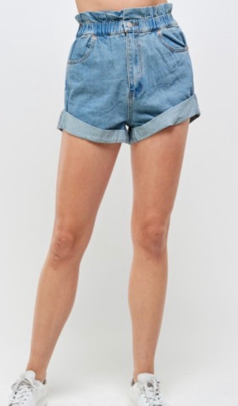 Paperbag Denim Short