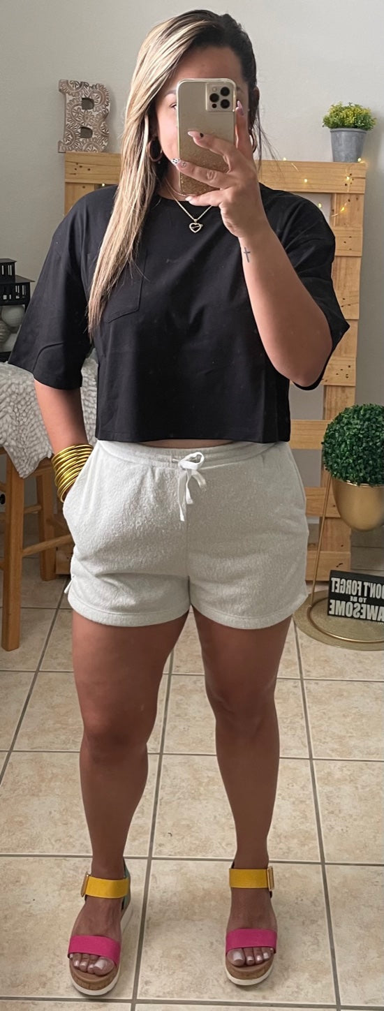 Drawstring Waist Shorts