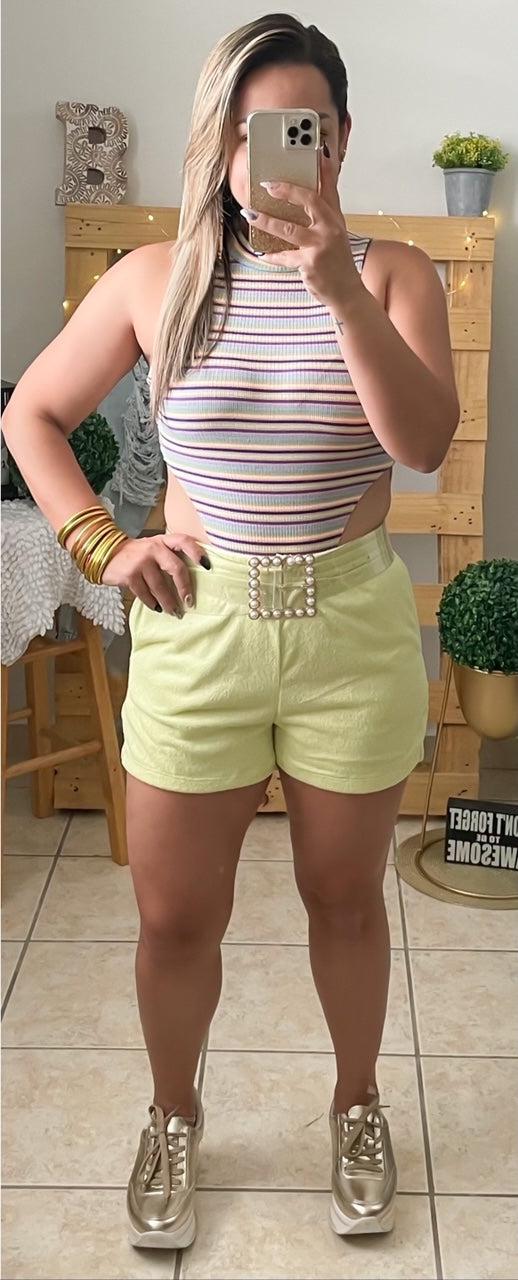 Drawstring Waist Shorts