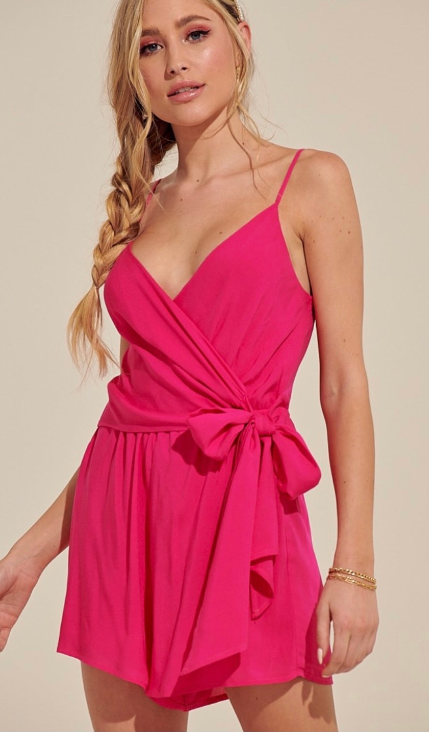 Hot Pink Romper