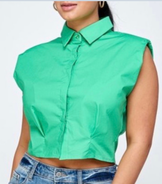 Padded Button Top